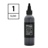 Carbon Black Reinvented – Sumi 1 – Greywash Tattoo Ink 100 ml