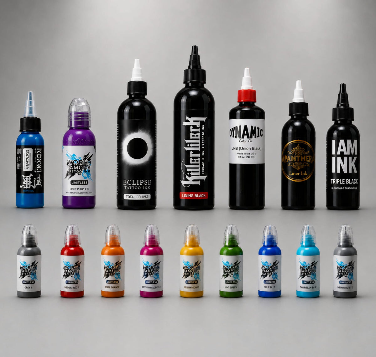 Tattoo-Farben nach Hersteller