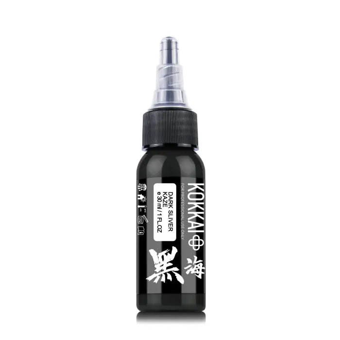 Kokkai Sumi Tattoo Ink - Dark Silver Kaze (15 ml)