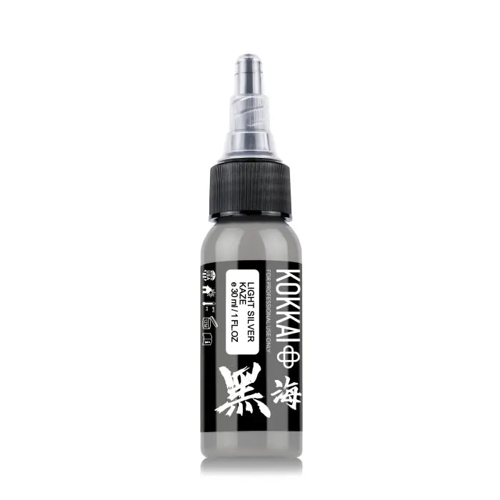 Kokkai Sumi Tattoo Ink - Light Silver Kaze (15 ml)