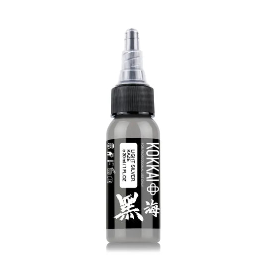 Kokkai Sumi Tattoo Ink - Light Silver Kaze (15 ml)