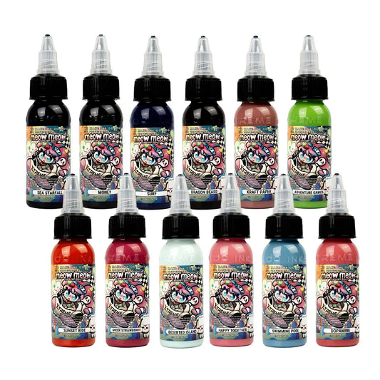Xtreme Ink - Meow Meow Cartoon Set - 12 x 30ml